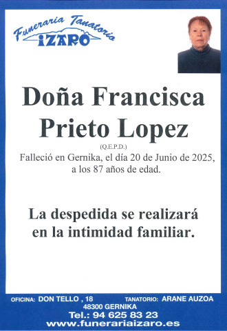 Francisca Prieto Lopez