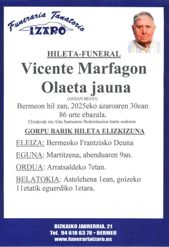 Vicente Marfagon Olaeta