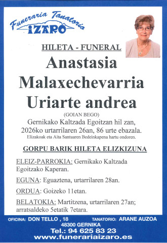 Anastasia Malaxechevarria Uriarte