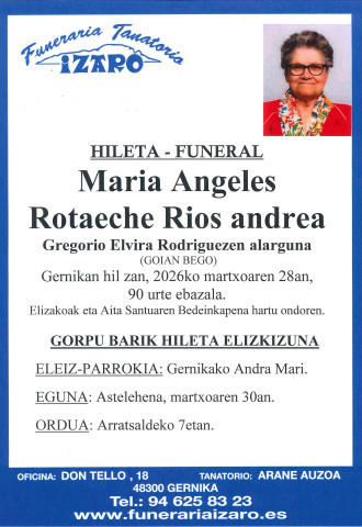 Maria Angeles Rotaeche Rios