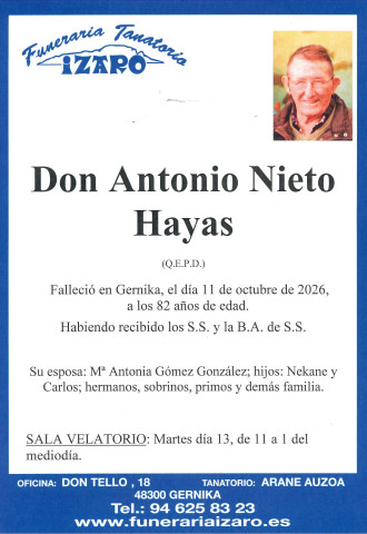Antonio Nieto Hayas