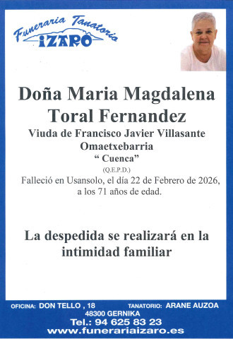 Maria Magdalena Toral Fernandez