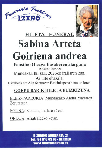Sabina Arteta Goiriena